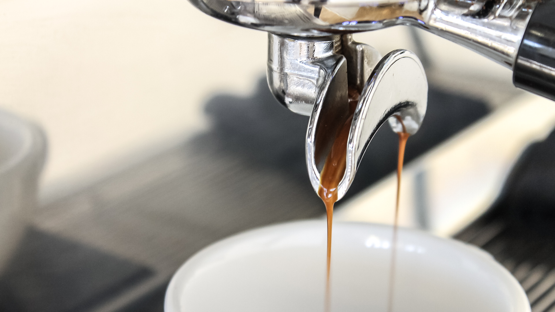 Espressobrygning kaffe fra portafilter